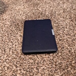 Kindle with Navy Blue Case